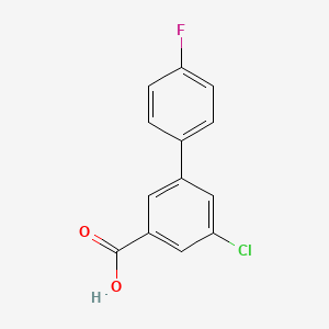 molecular formula C13H8ClFO2 B1420863 5-氯-3-(4-氟苯基)苯甲酸 CAS No. 1214344-28-1