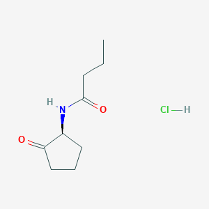 N-[(1S)-2-oxocyclopentyl]butanamide;hydrochloride