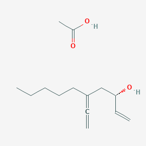 Acetic acid--(3S)-5-ethenylidenedec-1-en-3-ol (1/1)