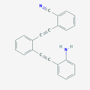 2-({2-[(2-Aminophenyl)ethynyl]phenyl}ethynyl)benzonitrile