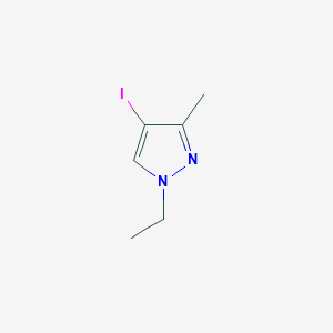 molecular formula C6H9IN2 B1420873 1-ethyl-4-iodo-3-methyl-1H-pyrazole CAS No. 1217862-79-7