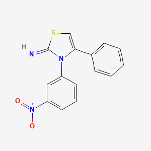 3-(3-Nitrophenyl)-4-phenyl-1,3-thiazol-2(3H)-imine