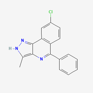 1H-Pyrazolo[4,3-c]isoquinoline, 8-chloro-3-methyl-5-phenyl-