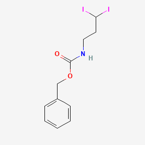 Carbamic acid, (3,3-diiodopropyl)-, phenylmethyl ester