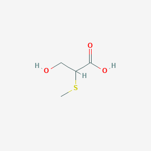 3-Hydroxy-2-(methylsulfanyl)propanoic acid