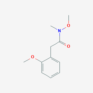 molecular formula C11H15NO3 B1420878 N-Methoxy-2-(2-methoxyphenyl)-N-methylacetamide CAS No. 1188264-46-1