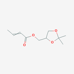 (2,2-Dimethyl-1,3-dioxolan-4-yl)methyl but-2-enoate