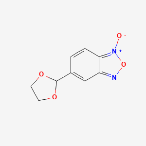 5-(1,3-Dioxolan-2-yl)-1-oxo-2,1lambda~5~,3-benzoxadiazole