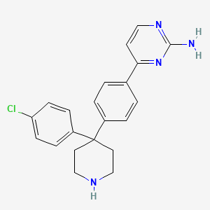 4-{4-[4-(4-Chlorophenyl)piperidin-4-yl]phenyl}pyrimidin-2-amine