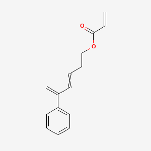 molecular formula C15H16O2 B14208838 5-Phenylhexa-3,5-dien-1-yl prop-2-enoate CAS No. 827324-97-0