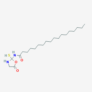 N-(5-Oxo-2-sulfanyl-1,3-oxazolidin-2-YL)octadecanamide