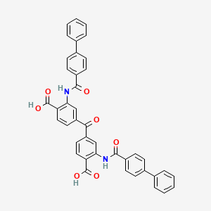 4,4'-Carbonylbis{2-[([1,1'-biphenyl]-4-carbonyl)amino]benzoic acid}