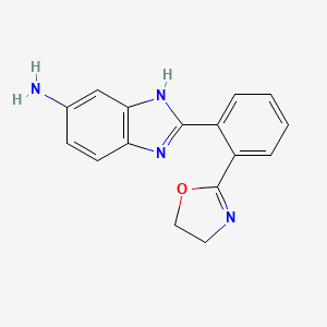 molecular formula C16H14N4O B14208863 1H-Benzimidazol-5-amine, 2-[2-(4,5-dihydro-2-oxazolyl)phenyl]- CAS No. 824394-30-1