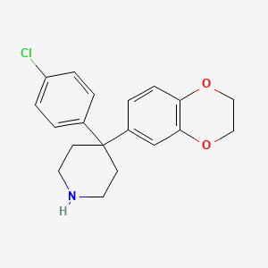 4-(4-Chlorophenyl)-4-(2,3-dihydro-1,4-benzodioxin-6-yl)piperidine