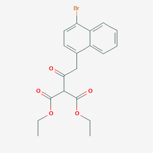 Diethyl [(4-bromonaphthalen-1-yl)acetyl]propanedioate