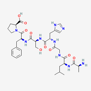 L-Alanyl-L-leucylglycyl-L-histidyl-L-seryl-L-phenylalanyl-L-proline