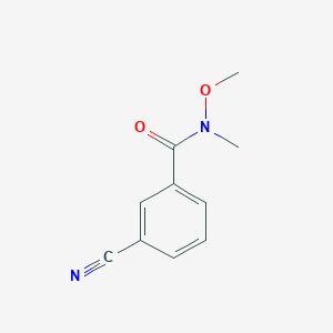 molecular formula C10H10N2O2 B1420898 3-cyano-N-methoxy-N-methylbenzamide CAS No. 329943-13-7