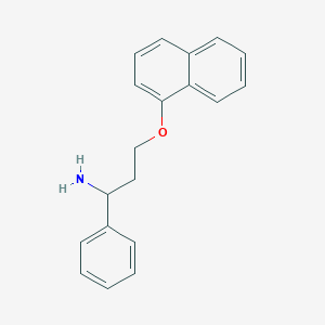 molecular formula C19H19NO B142090 3-(萘-1-氧基)-1-苯基丙-1-胺 CAS No. 119357-34-5