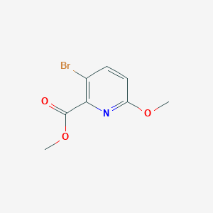 molecular formula C8H8BrNO3 B1420901 Methyl 3-bromo-6-methoxypicolinate CAS No. 1214332-49-6