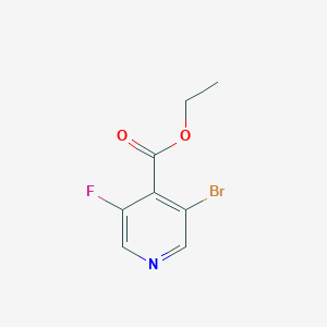 B1420903 Ethyl 3-bromo-5-fluoroisonicotinate CAS No. 1214335-25-7