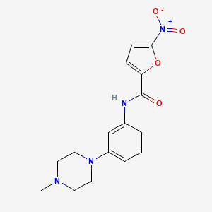 2-Furancarboxamide, N-[3-(4-methyl-1-piperazinyl)phenyl]-5-nitro-