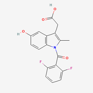 [1-(2,6-Difluorobenzoyl)-5-hydroxy-2-methyl-1H-indol-3-yl]acetic acid