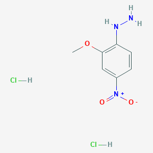 molecular formula C7H11Cl2N3O3 B1420911 (2-Methoxy-4-nitrophenyl)hydrazine dihydrochloride CAS No. 1221722-31-1