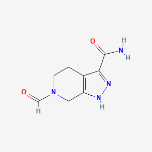 6-Formyl-4,5,6,7-tetrahydro-1H-pyrazolo[3,4-c]pyridine-3-carboxamide