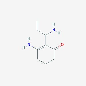 3-Amino-2-(1-aminoprop-2-en-1-yl)cyclohex-2-en-1-one