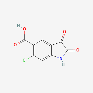 6-Chloro-2,3-dioxo-2,3-dihydro-1H-indole-5-carboxylic acid