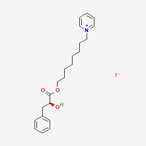 1-(8-{[(2S)-2-Hydroxy-3-phenylpropanoyl]oxy}octyl)pyridin-1-ium iodide