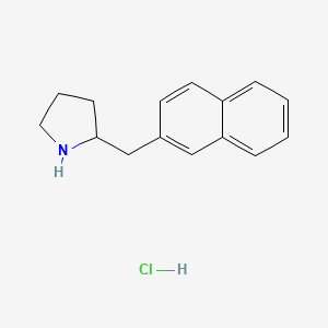 B1420913 2-(Naphthalen-2-ylmethyl)pyrrolidine hydrochloride CAS No. 1221726-17-5