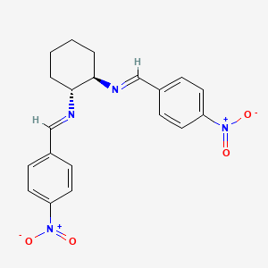 (E,E)-N,N'-[(1R,2R)-Cyclohexane-1,2-diyl]bis[1-(4-nitrophenyl)methanimine]