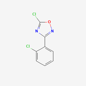 molecular formula C8H4Cl2N2O B1420916 5-氯-3-(2-氯苯基)-1,2,4-噁二唑 CAS No. 1178490-41-9
