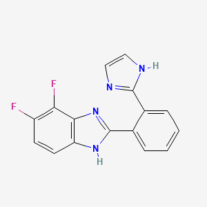 1H-Benzimidazole, 4,5-difluoro-2-[2-(1H-imidazol-2-yl)phenyl]-