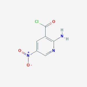 molecular formula C6H4ClN3O3 B14209206 2-Amino-5-nitropyridine-3-carbonyl chloride CAS No. 776234-73-2