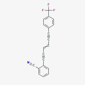 2-{6-[4-(Trifluoromethyl)phenyl]hex-3-ene-1,5-diyn-1-yl}benzonitrile