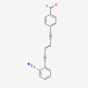 2-[6-(4-Formylphenyl)hex-3-ene-1,5-diyn-1-yl]benzonitrile