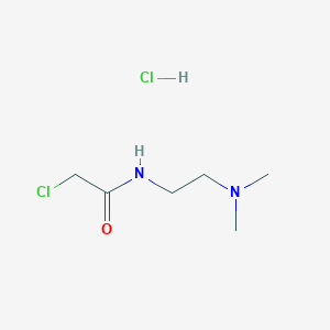 molecular formula C6H14Cl2N2O B1420925 2-氯-N-[2-(二甲基氨基)乙基]乙酰胺盐酸盐 CAS No. 92384-34-4