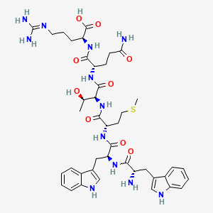 L-Tryptophyl-L-tryptophyl-L-methionyl-L-threonyl-L-glutaminyl-N~5~-(diaminomethylidene)-L-ornithine