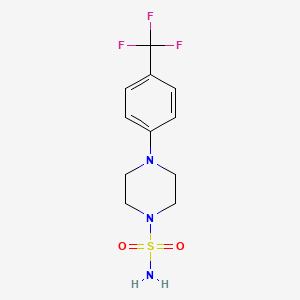 4-[4-(Trifluoromethyl)phenyl]piperazine-1-sulfonamide