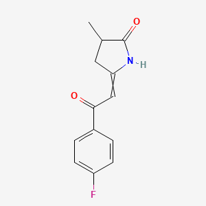 5-[2-(4-Fluorophenyl)-2-oxoethylidene]-3-methylpyrrolidin-2-one