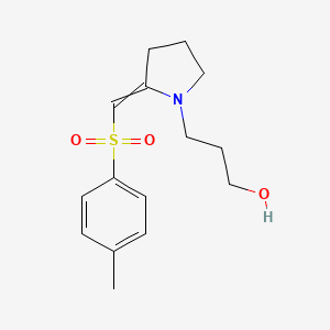 3-{2-[(4-Methylbenzene-1-sulfonyl)methylidene]pyrrolidin-1-yl}propan-1-ol