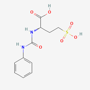 (2S)-2-[(Phenylcarbamoyl)amino]-4-sulfobutanoic acid