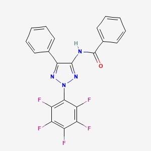 Benzamide, N-[2-(pentafluorophenyl)-5-phenyl-2H-1,2,3-triazol-4-yl]-