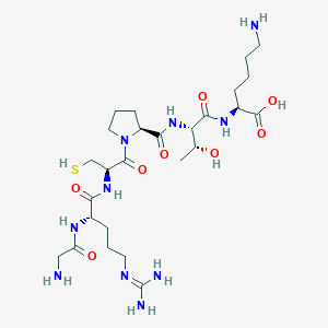 Glycyl-N~5~-(diaminomethylidene)-L-ornithyl-L-cysteinyl-L-prolyl-L-threonyl-L-lysine