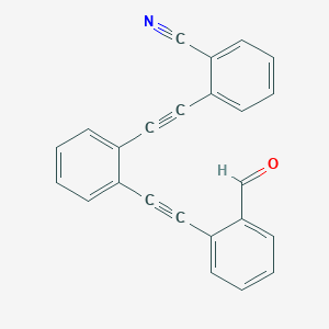 2-({2-[(2-Formylphenyl)ethynyl]phenyl}ethynyl)benzonitrile