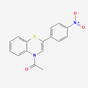 1-[2-(4-Nitrophenyl)-4H-1,4-benzothiazin-4-yl]ethan-1-one