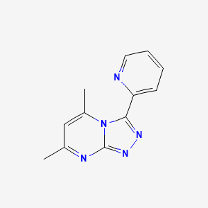 1,2,4-Triazolo[4,3-a]pyrimidine, 5,7-dimethyl-3-(2-pyridinyl)-