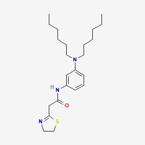 N-[3-(Dihexylamino)phenyl]-2-(4,5-dihydro-1,3-thiazol-2-YL)acetamide